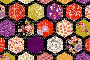 Kimono Symbol Hexagonales Muster