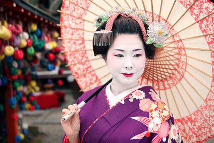 Der Kimono einer traditionellen Gaisha – Infos auf