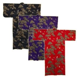 Kimono für Damen Kiefer und Kranich Farbig
