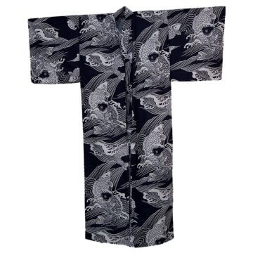Kimono Herren Karpfen Front