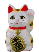 Kimono Manekineko Winkekatze Glücksbringer