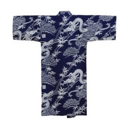 Kinder Kimono Drache Blau